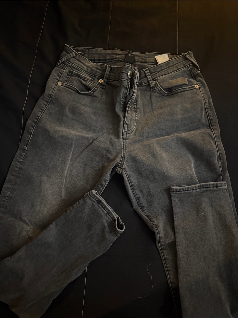 True Religion Women's Skinny Jeans in Washed Black